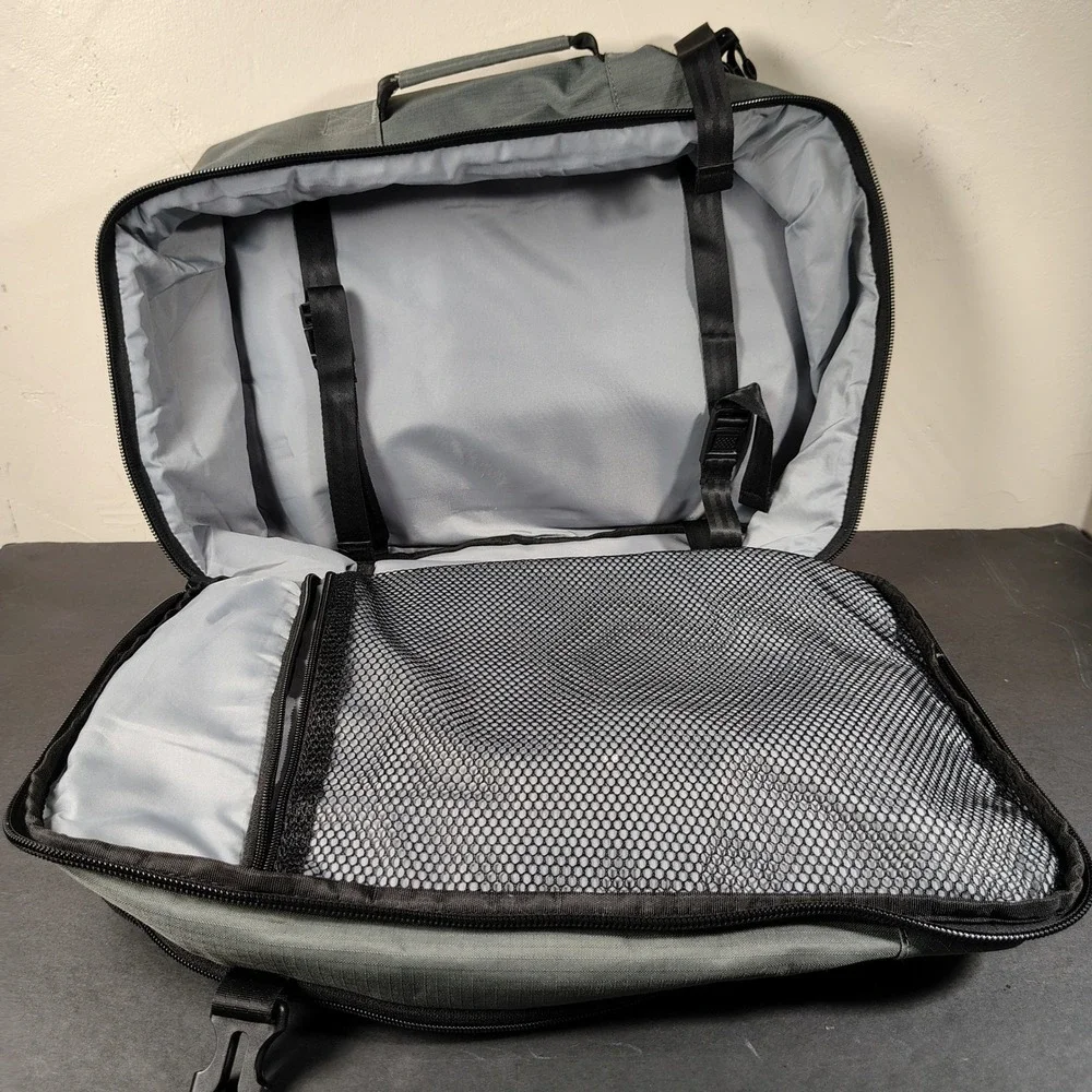 Bange Business Laptop Backpack 40L Gray Ripstop Travel Bag Packing Cubes